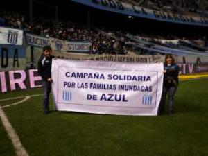 Racing Club solidario con Azul